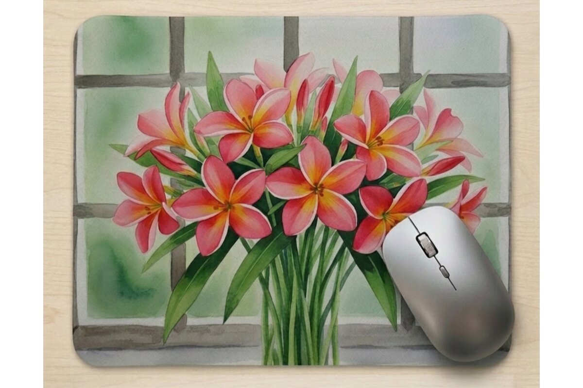 PLUMERIA BOUQUET MOUSE PAD