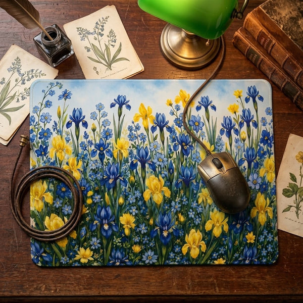 IRIS GARDEN MOUSE PAD