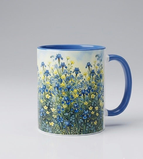 IRIS GARDEN ART MUG